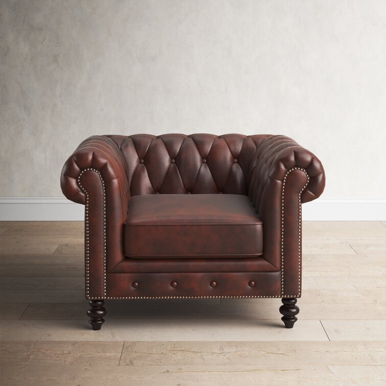 Chesterfield discount library chair